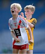24 June 2024; Action from Cárna-Caiseal, Galway, and An Ghaeltacht, Kerry, during the GAAgaeilge Go Games at Croke Park in Dublin. Photo by Shauna Clinton/Sportsfile