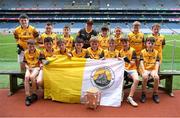 24 June 2024; The Cárna-Caiseal, Galway, squad during the GAAgaeilge Go Games at Croke Park in Dublin. Photo by Shauna Clinton/Sportsfile