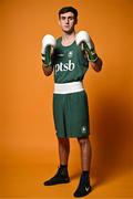 28 June 2024; Aidan Walsh during the Team Ireland Paris 2024 boxing team announcement at the Sport Ireland Institute in Dublin. Photo by Sam Barnes/Sportsfile