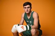28 June 2024; Aidan Walsh during the Team Ireland Paris 2024 boxing team announcement at the Sport Ireland Institute in Dublin. Photo by Sam Barnes/Sportsfile