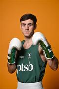 28 June 2024; Aidan Walsh during the Team Ireland Paris 2024 boxing team announcement at the Sport Ireland Institute in Dublin. Photo by Sam Barnes/Sportsfile
