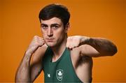 28 June 2024; Aidan Walsh during the Team Ireland Paris 2024 boxing team announcement at the Sport Ireland Institute in Dublin. Photo by Sam Barnes/Sportsfile