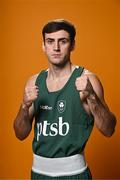28 June 2024; Aidan Walsh during the Team Ireland Paris 2024 boxing team announcement at the Sport Ireland Institute in Dublin. Photo by Sam Barnes/Sportsfile