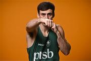 28 June 2024; Aidan Walsh during the Team Ireland Paris 2024 boxing team announcement at the Sport Ireland Institute in Dublin. Photo by Sam Barnes/Sportsfile