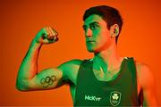 28 June 2024; Aidan Walsh during the Team Ireland Paris 2024 boxing team announcement at the Sport Ireland Institute in Dublin. Photo by Sam Barnes/Sportsfile