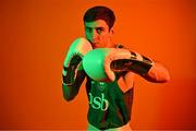 28 June 2024; Aidan Walsh during the Team Ireland Paris 2024 boxing team announcement at the Sport Ireland Institute in Dublin. Photo by Sam Barnes/Sportsfile