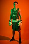 28 June 2024; Aidan Walsh during the Team Ireland Paris 2024 boxing team announcement at the Sport Ireland Institute in Dublin. Photo by Sam Barnes/Sportsfile