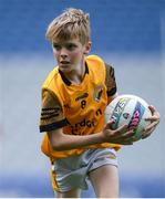 24 June 2024; Action from Cárna-Caiseal, Galway, and Béal Átha an Ghaorthaigh, Cork, during the GAAgaeilge Go Games at Croke Park in Dublin. Photo by Shauna Clinton/Sportsfile