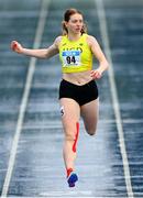29 June 2024; Molly Hourihan of UCD AC, Dublin, competing in the women's 200m heats during day one of the 123.ie National Outdoor Senior Championships at Morton Stadium in Santry, Dublin. Photo by Tyler Miller/Sportsfile