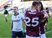 29 June 2024; Dublin goalkeeper Stephen Cluxton leaves the pitch following his side's defeat in the GAA Football All-Ireland Senior Championship quarter-final match between Dublin and Galway at Croke Park in Dublin. Photo by Stephen McCarthy/Sportsfile