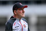 30 June 2024; Derry manager Mickey Harte during the GAA Football All-Ireland Senior Championship quarter-final match between Kerry and Derry at Croke Park in Dublin. Photo by Ben McShane/Sportsfile