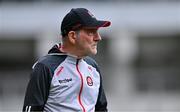 30 June 2024; Derry manager Mickey Harte during the GAA Football All-Ireland Senior Championship quarter-final match between Kerry and Derry at Croke Park in Dublin. Photo by Ben McShane/Sportsfile