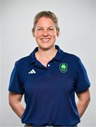 2 July 2024; Performance analyst Laura Ostler during the Team Ireland Paris 2024 team announcement for Cycling at the Crowne Plaza Hotel in Blanchardstown, Dublin. Photo by David Fitzgerald/Sportsfile