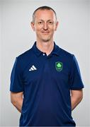 2 July 2024; Track coach Dan Henchy during the Team Ireland Paris 2024 team announcement for Cycling at the Crowne Plaza Hotel in Blanchardstown, Dublin. Photo by David Fitzgerald/Sportsfile