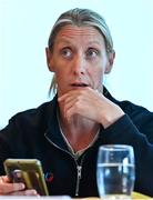 2 July 2024; Pictured at the GPA’s post AGM media briefing at the Radisson Blu, Dublin Airport, is Cora Staunton, GPA Vice-President. Photo by Ben McShane/Sportsfile