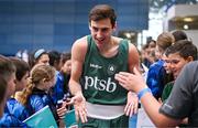 2 July 2024; Boxer Aidan Walsh arrives for the Team Ireland Open Training Day ahead of the Paris 2024 Olympic Games at the National Indoor Arena on the Sport Ireland Campus in Dublin. Photo by Sam Barnes/Sportsfile