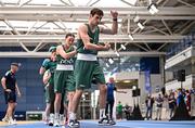 2 July 2024; Aidan Walsh pictured during the Team Ireland Open Training Day ahead of the Paris 2024 Olympic Games at the National Indoor Arena on the Sport Ireland Campus in Dublin. Photo by Sam Barnes/Sportsfile