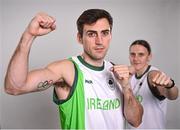 2 July 2024; Team Ireland Boxers Aidan Walsh and Michaela Walsh during the team day for the Paris 2024 Olympic Games at The Crowne Plaza Hotel in Blanchardstown, Dublin. Photo by David Fitzgerald/Sportsfile