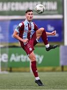 28 June 2024; Evan Weir of Drogheda United during the SSE Airtricity Men's Premier Division match between Derry City and Drogheda United at The Ryan McBride Brandywell Stadium in Derry. Photo by Ben McShane/Sportsfile