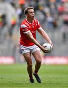 30 June 2024; Bevan Duffy of Louth during the GAA Football All-Ireland Senior Championship quarter-final match between Donegal and Louth at Croke Park in Dublin. Photo by Ben McShane/Sportsfile
