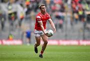 30 June 2024; Bevan Duffy of Louth during the GAA Football All-Ireland Senior Championship quarter-final match between Donegal and Louth at Croke Park in Dublin. Photo by Ben McShane/Sportsfile