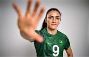 3 July 2024; Lucy Rock during the Team Ireland Paris 2024 team announcement for Rugby Sevens at the Crowne Plaza Hotel in Blanchardstown, Dublin. Photo by David Fitzgerald/Sportsfile