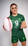 3 July 2024; Lucy Rock during the Team Ireland Paris 2024 team announcement for Rugby Sevens at the Crowne Plaza Hotel in Blanchardstown, Dublin. Photo by David Fitzgerald/Sportsfile