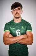 3 July 2024; Chay Mullins during the Team Ireland Paris 2024 team announcement for Rugby Sevens at the Crowne Plaza Hotel in Blanchardstown, Dublin. Photo by David Fitzgerald/Sportsfile