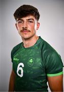 3 July 2024; Chay Mullins during the Team Ireland Paris 2024 team announcement for Rugby Sevens at the Crowne Plaza Hotel in Blanchardstown, Dublin. Photo by David Fitzgerald/Sportsfile