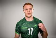 3 July 2024; Gavin Mullin during the Team Ireland Paris 2024 team announcement for Rugby Sevens at the Crowne Plaza Hotel in Blanchardstown, Dublin. Photo by David Fitzgerald/Sportsfile
