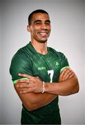 3 July 2024; Jordan Conroy during the Team Ireland Paris 2024 team announcement for Rugby Sevens at the Crowne Plaza Hotel in Blanchardstown, Dublin. Photo by David Fitzgerald/Sportsfile