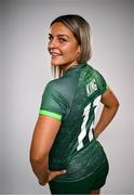 3 July 2024; Erin King during the Team Ireland Paris 2024 team announcement for Rugby Sevens at the Crowne Plaza Hotel in Blanchardstown, Dublin. Photo by David Fitzgerald/Sportsfile
