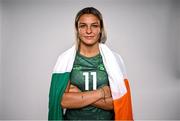 3 July 2024; Erin King during the Team Ireland Paris 2024 team announcement for Rugby Sevens at the Crowne Plaza Hotel in Blanchardstown, Dublin. Photo by David Fitzgerald/Sportsfile