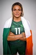 3 July 2024; Erin King during the Team Ireland Paris 2024 team announcement for Rugby Sevens at the Crowne Plaza Hotel in Blanchardstown, Dublin. Photo by David Fitzgerald/Sportsfile
