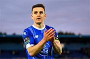 4 July 2024; Darragh Leahy of Waterford after his side's victory in the SSE Airtricity Men's Premier Division match between Waterford and St Patrick's Athletic at the Regional Sports Centre in Waterford. Photo by Tyler Miller/Sportsfile