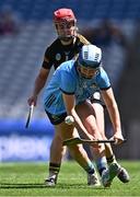 6 July 2024; Aishling O'Neill of Dublin in action against Grace Walsh of Kilkenny during the Glen Dimplex Senior All-Ireland Championship quarter-final match between Kilkenny and Dublin at Croke Park in Dublin. Photo by Piaras Ó Mídheach/Sportsfile