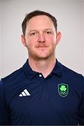 6 July 2024; Performance analyst Ross Willis during the Team Ireland Paris 2024 team announcement for Hockey at the Crowne Plaza Hotel in Blanchardstown, Dublin. Photo by David Fitzgerald/Sportsfile