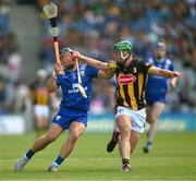 6 July 2024; David Reidy of Clare is tackled by Tommy Walsh of Kilkenny during the GAA Hurling All-Ireland Senior Championship semi-final match between Kilkenny and Clare at Croke Park in Dublin. Photo by Ray McManus/Sportsfile