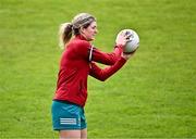 7 July 2024; Mayo goalkeeper Laura Brennan before the TG4 All-Ireland Ladies Football Senior Championship quarter-final match between Armagh and Mayo at the BOX-IT Athletic Grounds in Armagh. Photo by Piaras Ó Mídheach/Sportsfile