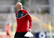 7 July 2024; Mayo manager Liam McHale before the TG4 All-Ireland Ladies Football Senior Championship quarter-final match between Armagh and Mayo at the BOX-IT Athletic Grounds in Armagh. Photo by Piaras Ó Mídheach/Sportsfile