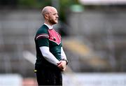 7 July 2024; Mayo goalkeeping coach Micheál Schlingermann before the TG4 All-Ireland Ladies Football Senior Championship quarter-final match between Armagh and Mayo at the BOX-IT Athletic Grounds in Armagh. Photo by Piaras Ó Mídheach/Sportsfile