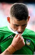 7 July 2024; Gearóid Hegarty of Limerick after the GAA Hurling All-Ireland Senior Championship semi-final match between Limerick and Cork at Croke Park in Dublin. Photo by Stephen McCarthy/Sportsfile