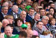 7 July 2024; Busniessmen Dermot Desmond and JP McManus during the GAA Hurling All-Ireland Senior Championship semi-final match between Limerick and Cork at Croke Park in Dublin. Photo by Stephen McCarthy/Sportsfile