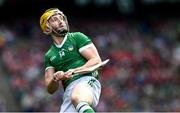 7 July 2024; Seamus Flanagan of Limerick during the GAA Hurling All-Ireland Senior Championship semi-final match between Limerick and Cork at Croke Park in Dublin. Photo by Ray McManus/Sportsfile