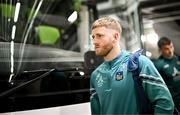 7 July 2024; Seamus Flanagan of Limerick arrives for the GAA Hurling All-Ireland Senior Championship semi-final match between Limerick and Cork at Croke Park in Dublin. Photo by Stephen McCarthy/Sportsfile