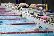 8 July 2024; Erin Riordan during Team Ireland Paris 2024 Aquatics team training at the National Aquatic Centre on the Sport Ireland Campus in Dublin. Photo by David Fitzgerald/Sportsfile