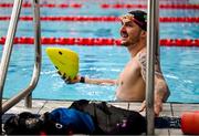 8 July 2024; Tom Fannon during Team Ireland Paris 2024 Aquatics team training at the National Aquatic Centre on the Sport Ireland Campus in Dublin. Photo by David Fitzgerald/Sportsfile