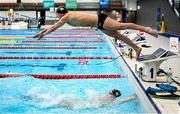 8 July 2024; Darragh Greene during Team Ireland Paris 2024 Aquatics team training at the National Aquatic Centre on the Sport Ireland Campus in Dublin. Photo by David Fitzgerald/Sportsfile