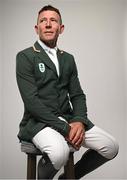 8 July 2024; Austin O'Connor during the Team Ireland Paris 2024 team announcement for Equestrian at The Crowne Plaza Hotel in Blanchardstown, Dublin. Photo by Ramsey Cardy/Sportsfile
