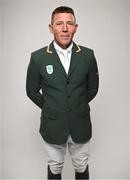 8 July 2024; Austin O'Connor during the Team Ireland Paris 2024 team announcement for Equestrian at The Crowne Plaza Hotel in Blanchardstown, Dublin. Photo by Ramsey Cardy/Sportsfile